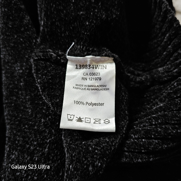 Projek Raw black chenille hoodie, size small. Unisex clothing. - Picture 8 of 8